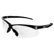 AZUSA SAFETY Outdoor Polycarbonate Safety Glasses w/Anti-Scratch Coating, Black Frame/Clear Lenses REAPER
